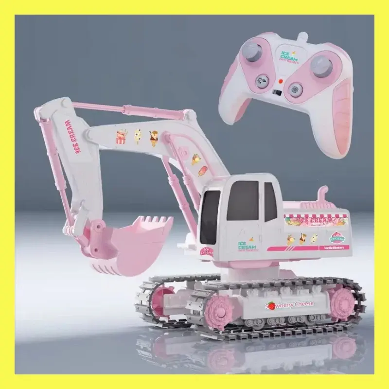 Pink Power Digger™ – Graaffeestje voor Meiden – RC Graafmachine