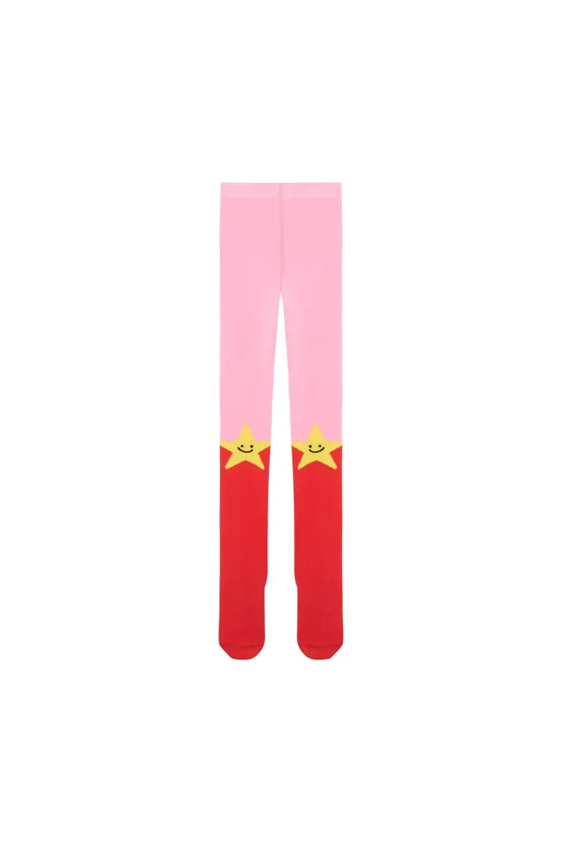 Pink & Red Star Tights