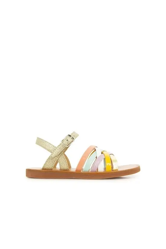 Plagette Lux - Platine/Multi Pastel