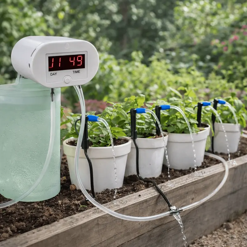 PlantPulse™ – Slim Automatisch Bewateringssysteem – Kamerplanten Druppel Irrigatie