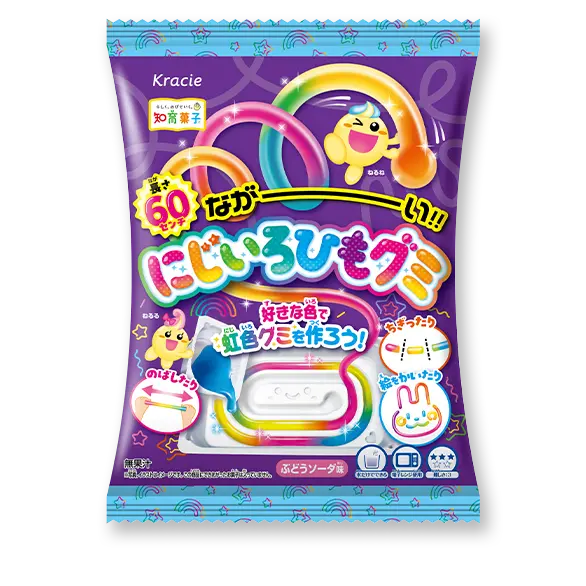 Popin Cookin Looong! Rainbow String Gummy