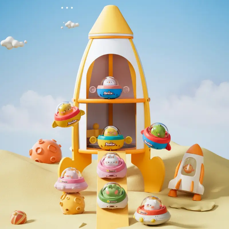 Push and Go UFO Toy – Motoriek & Speels – UFO Speelgoed
