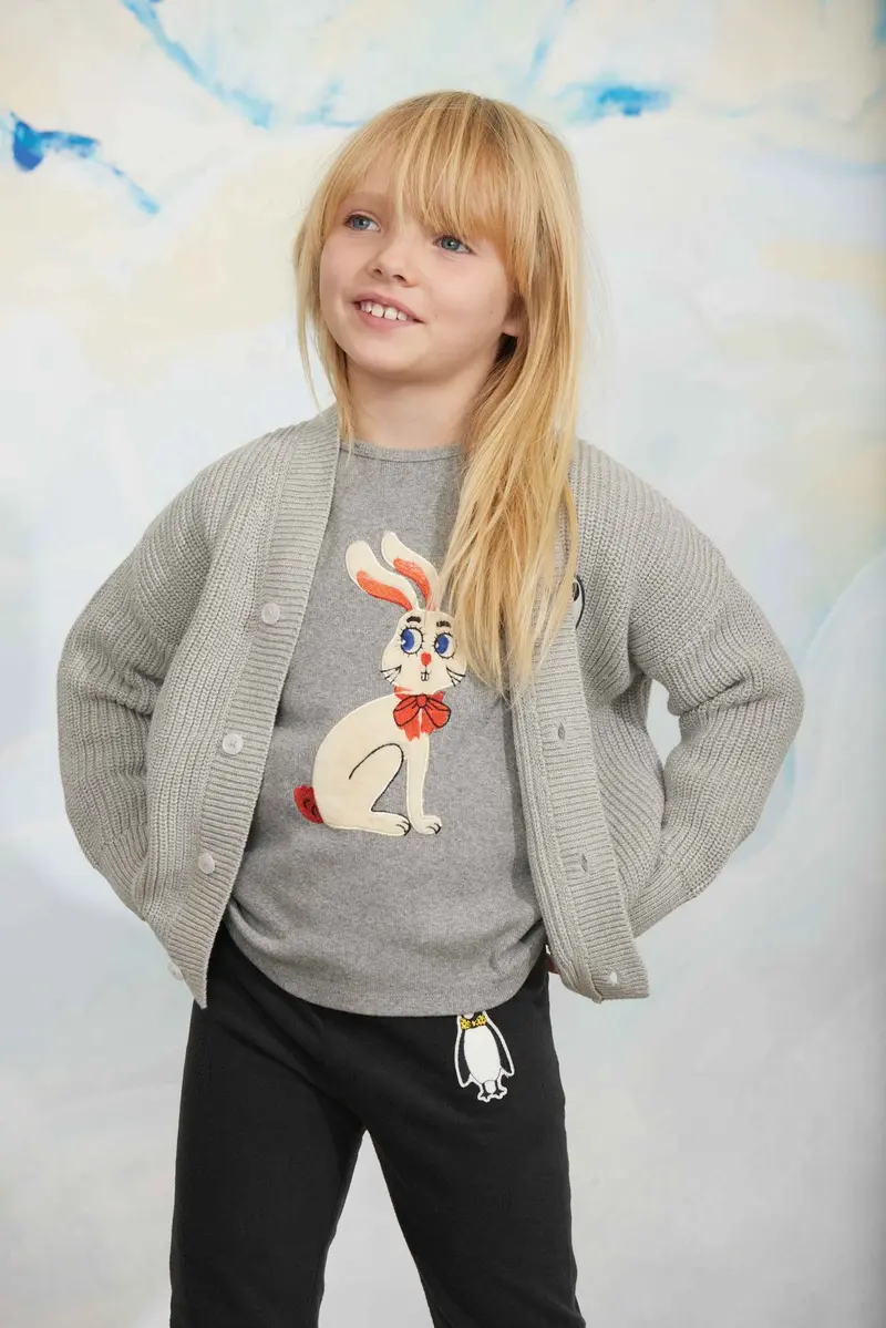 Rabbit application ls top - Grey Melange