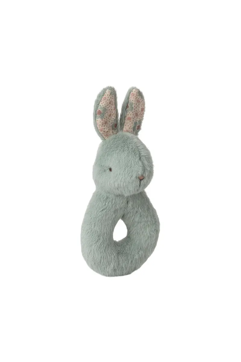 Rabbit rattle set - Mint