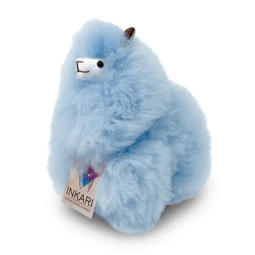 Rainbow - Baby Blue - Alpaca Stuffed Animal