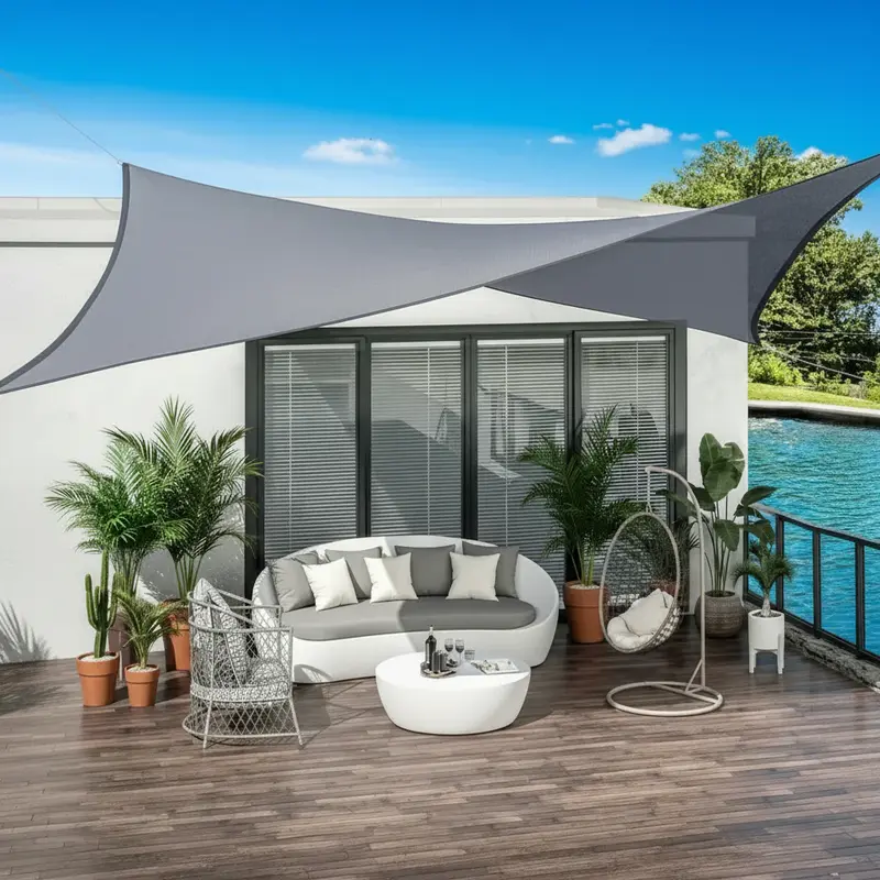 RainShadePro™ – Waterdichte Outdoor Zonwering – Zon & Regen Bescherming