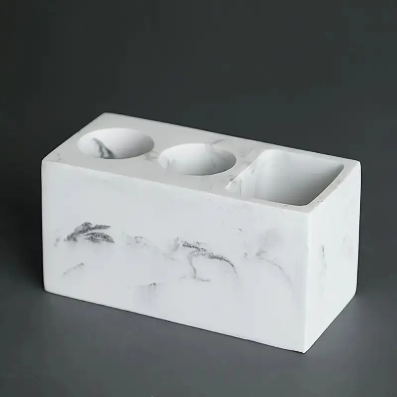 ResinaTidy™ – Resinen Tandenborstelhouder – Matte Badkamer Organizer