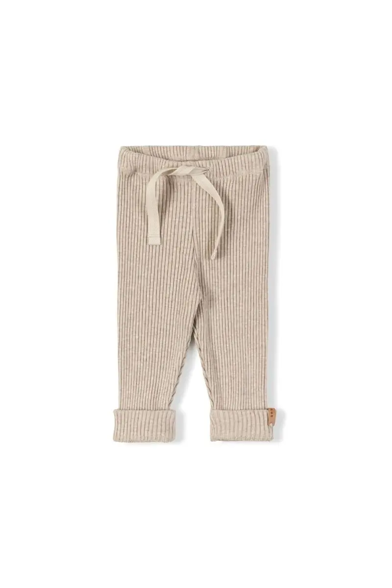 Rib Legging - Beige