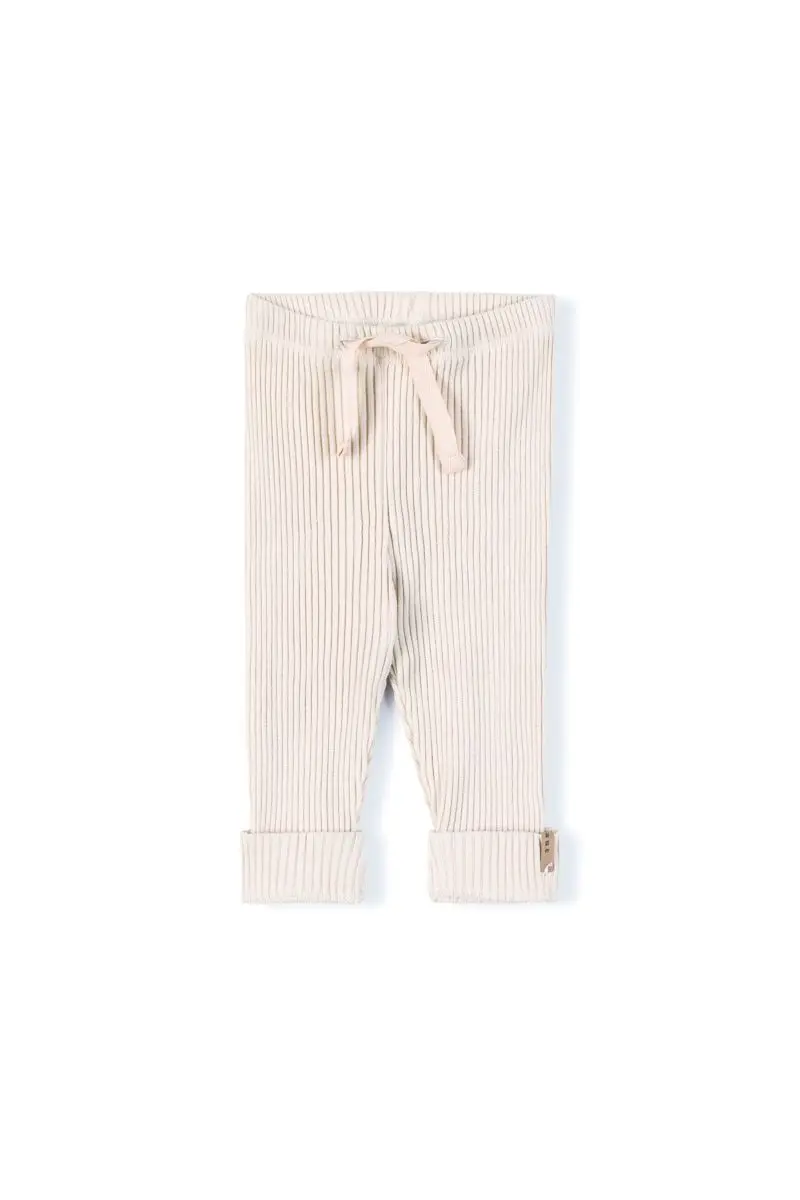 Rib Legging - Cream