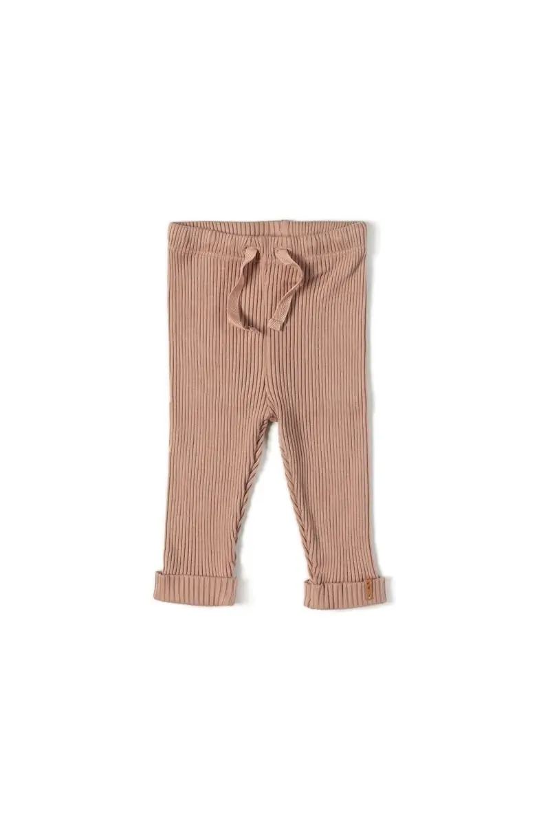 Rib Legging - Lychee