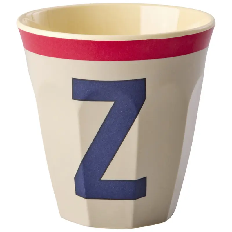 rice alfabetbeker Z - vintage - koelgrijs - 250 ml