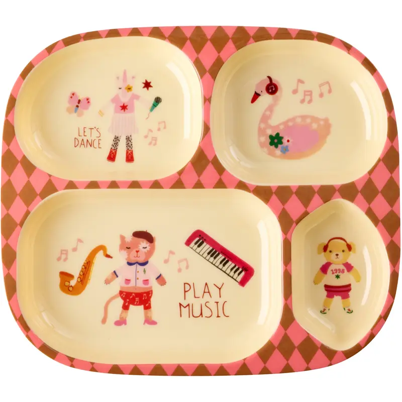 rice vakjesbord music band - roze