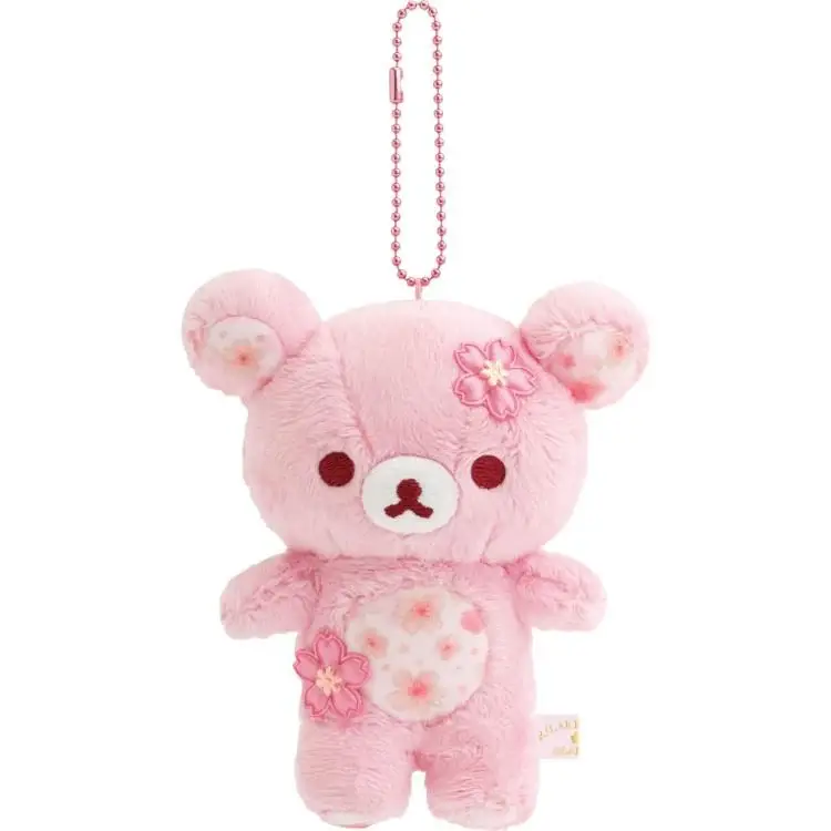 Rilakkuma 13 cm Plush Keychain - Sakura Cherry Blossom - Rilakkuma