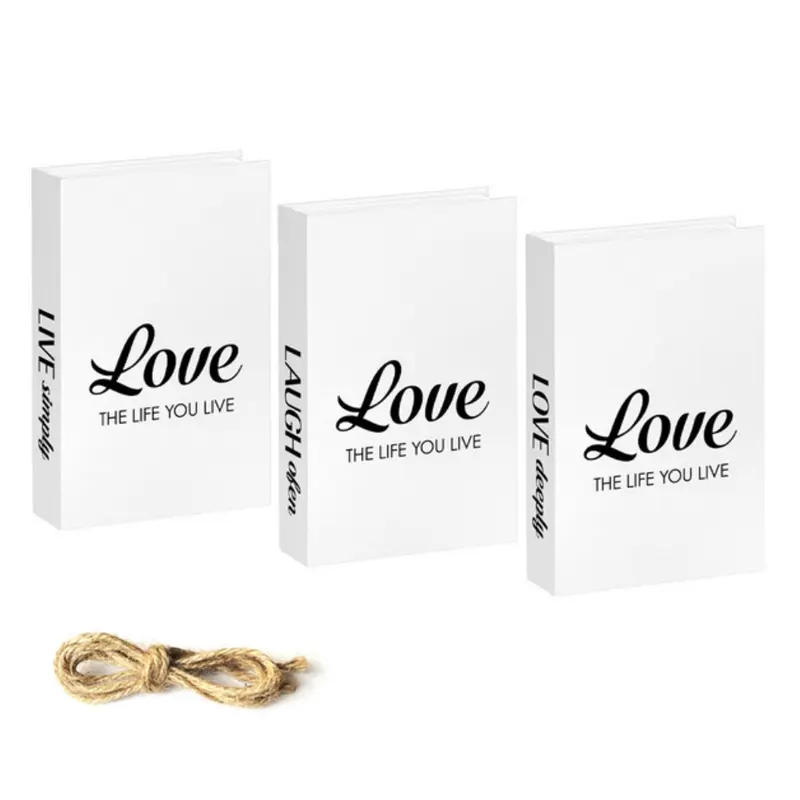 Riviera Book Stack Decor - Rustic Cardboard, Timeless Charm