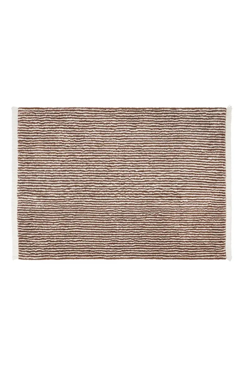 Rug Brown stripes - Brown & Natural