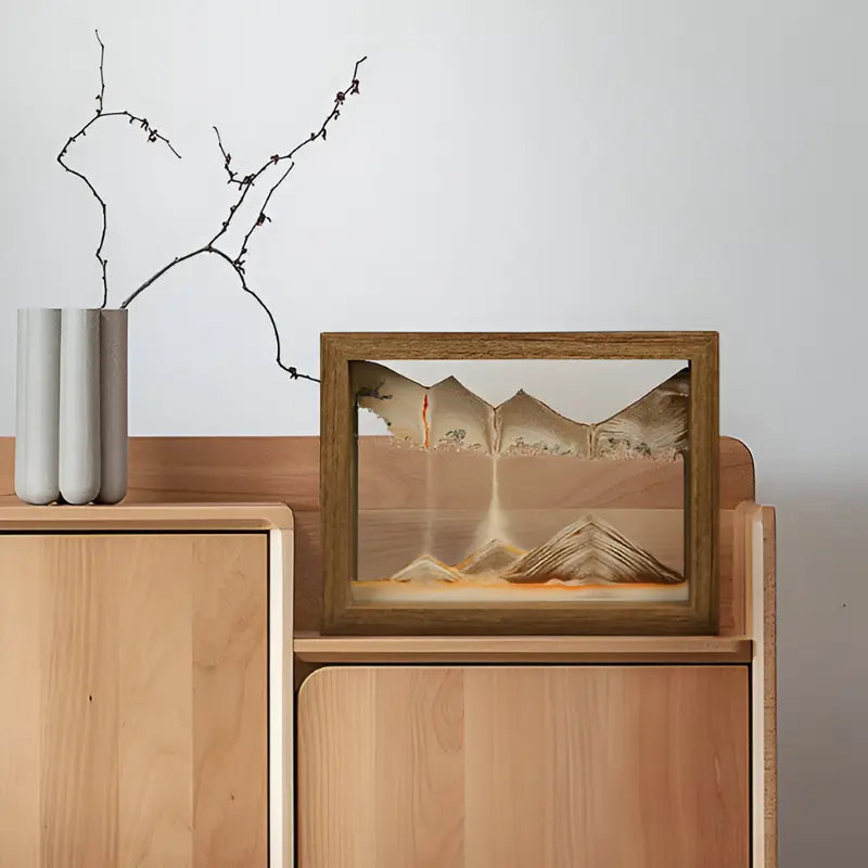 SandFlow™ – Roterende Zandkunst Decoratie – 360° Relaxatie Frame