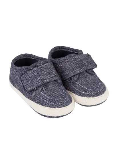 Schoentjes - linnen, navy blauw - Losan
