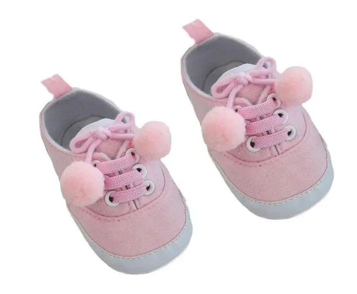 Schoentjes, roze pompon