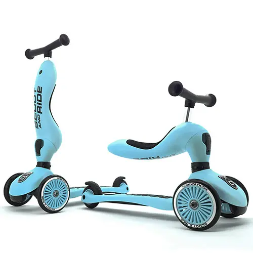 scoot and ride 2-in-1 loopfiets en step - highwaykick 1 - blueberry