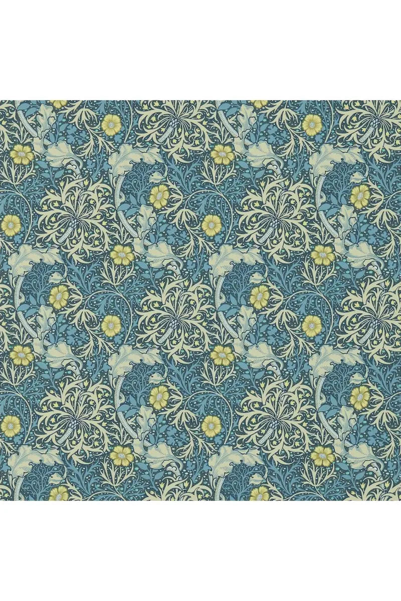 Seaweed Wallpaper - Ink/Woad