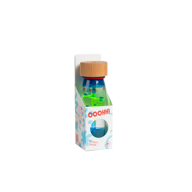 Sensorische fles – Spiraal Blauw