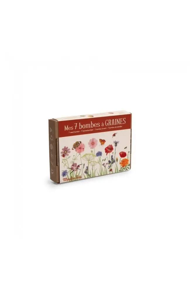 Set van 7 zaadbommetjes Le Jardin du Moulin
