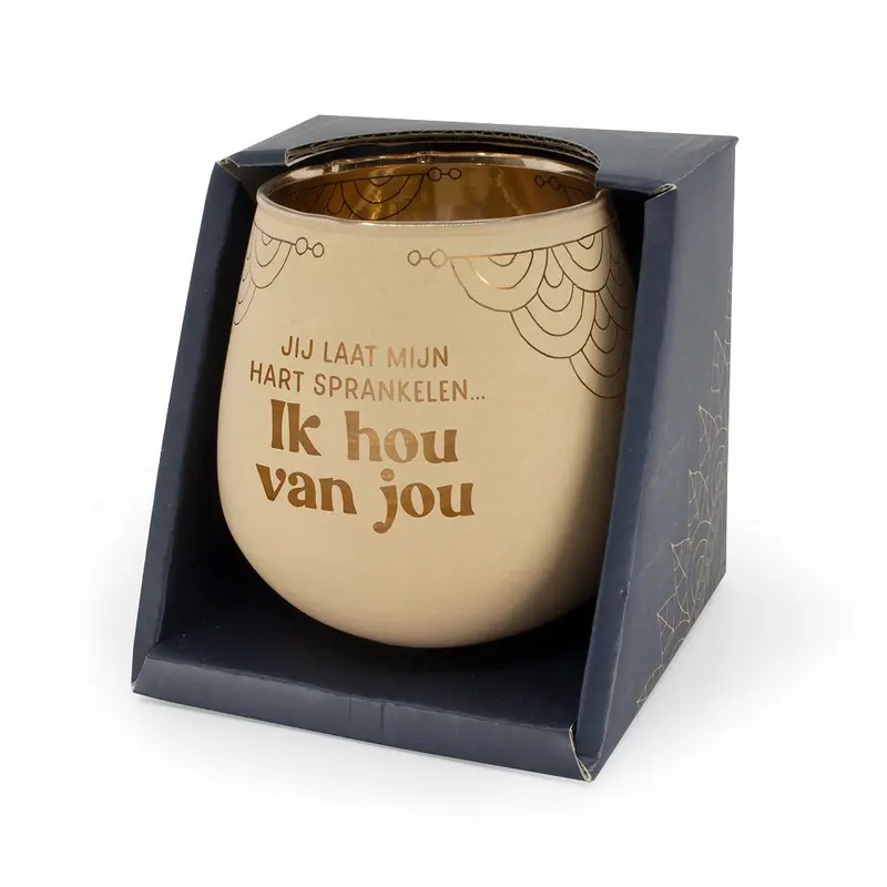 Sfeerlichthouder – Ik hou van jou