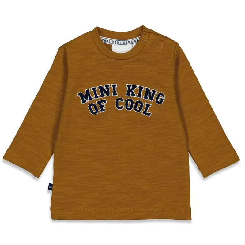 Shirt / Top lang, mini king - king of cool, camel - feetje