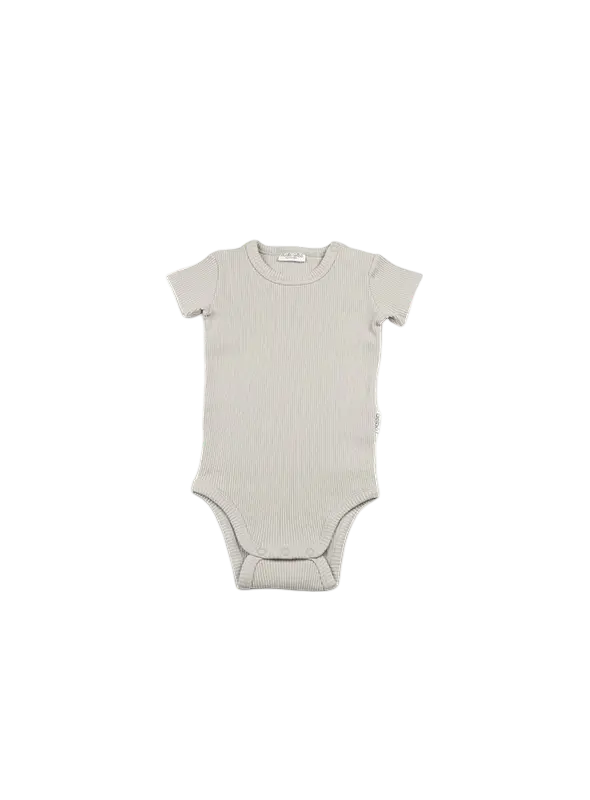 Short Sleeve bodysuit Pebble Gray