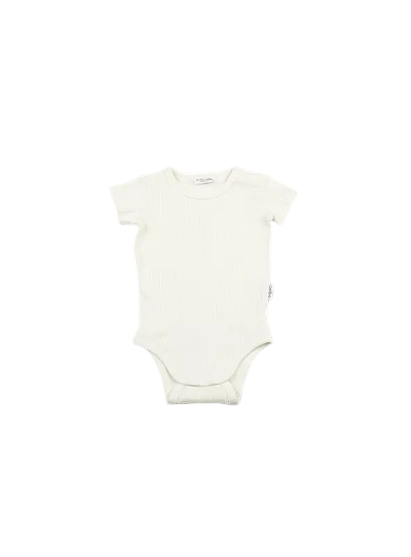 Short Sleeve bodysuit Shadow White
