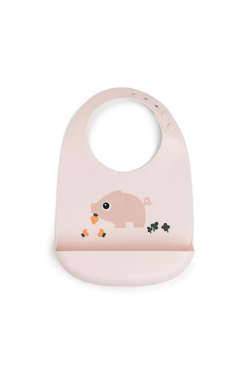 Silicone bib | Pigee - Powder