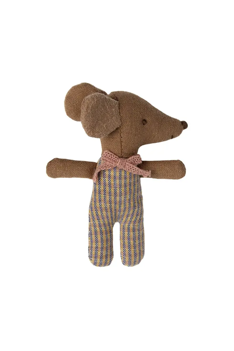 Sleepy Wakey Baby Mouse In Matchbox - Rose