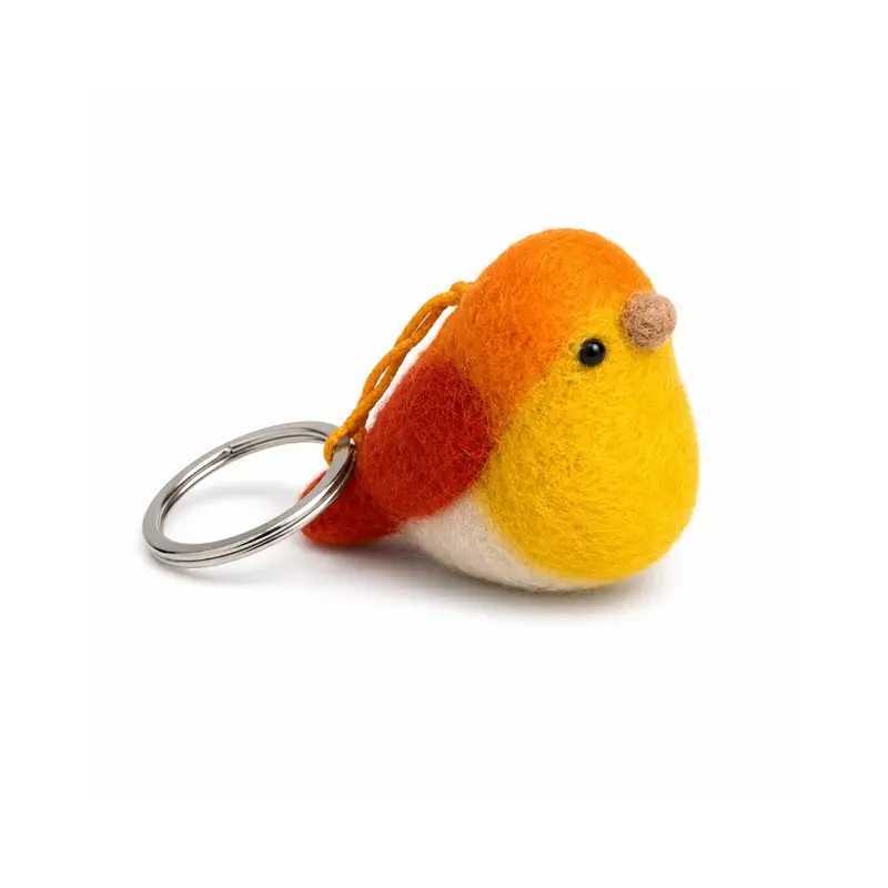Sleutelhanger - Vogel Oranje