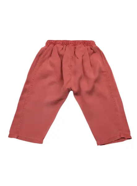 Slouchy pants terracotta red