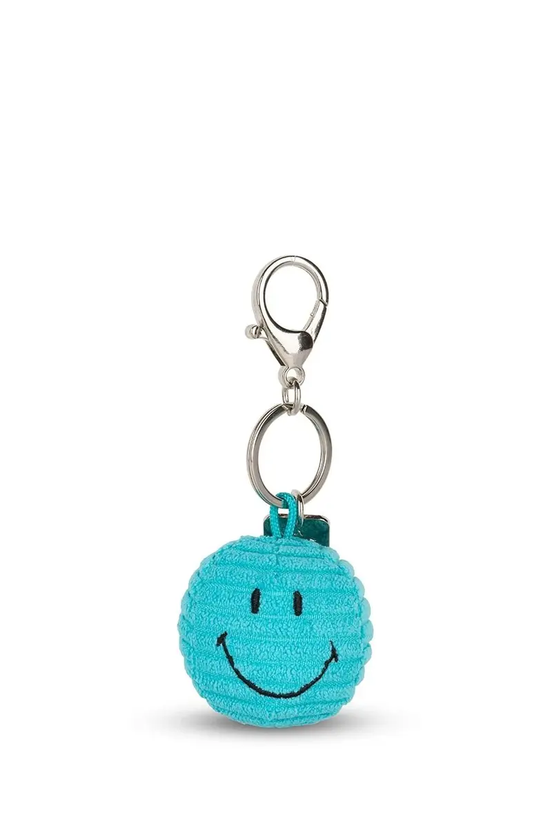 Smiley Keychain ECO Corduroy - Teal