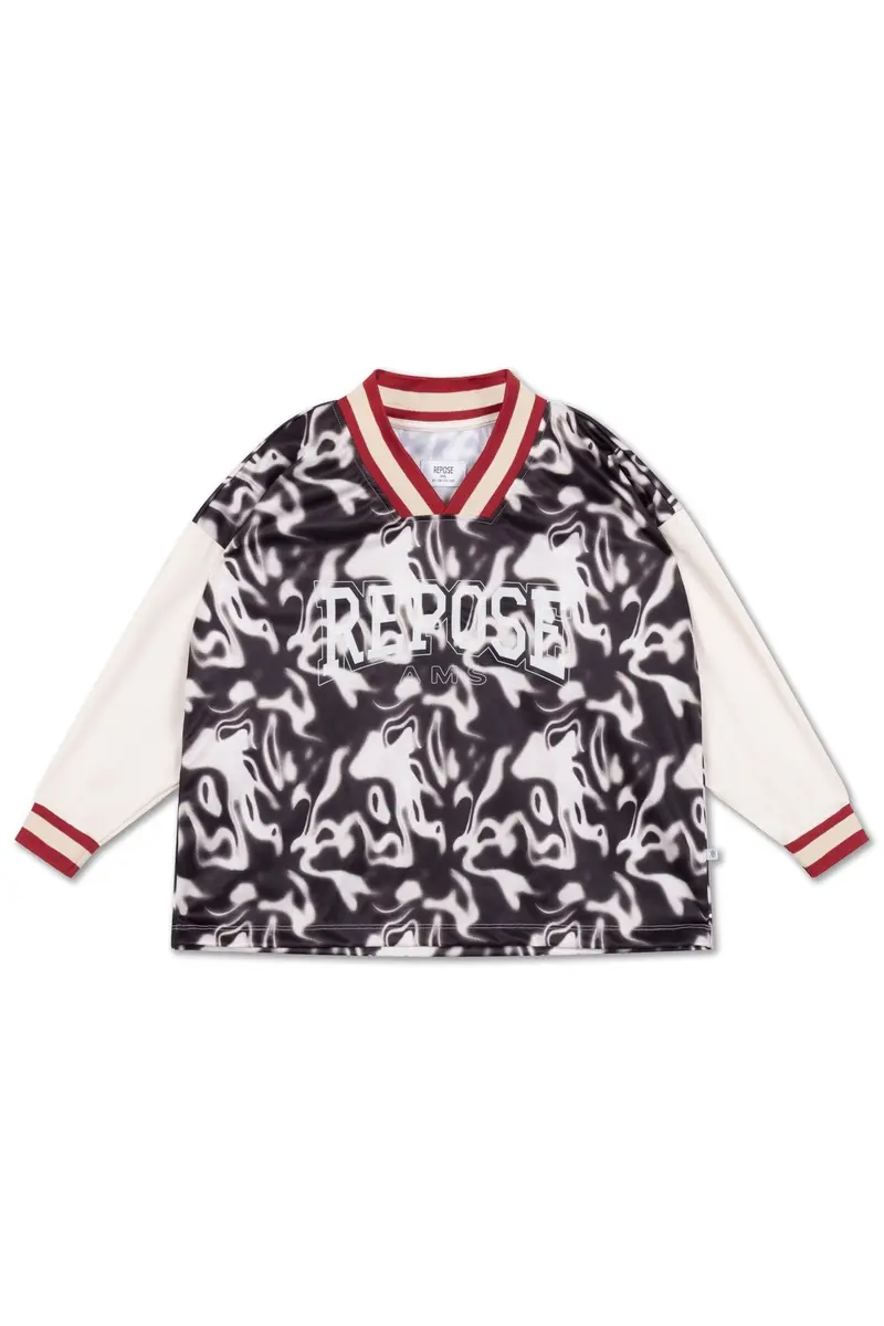 Soccer tee - Liquid marble color block