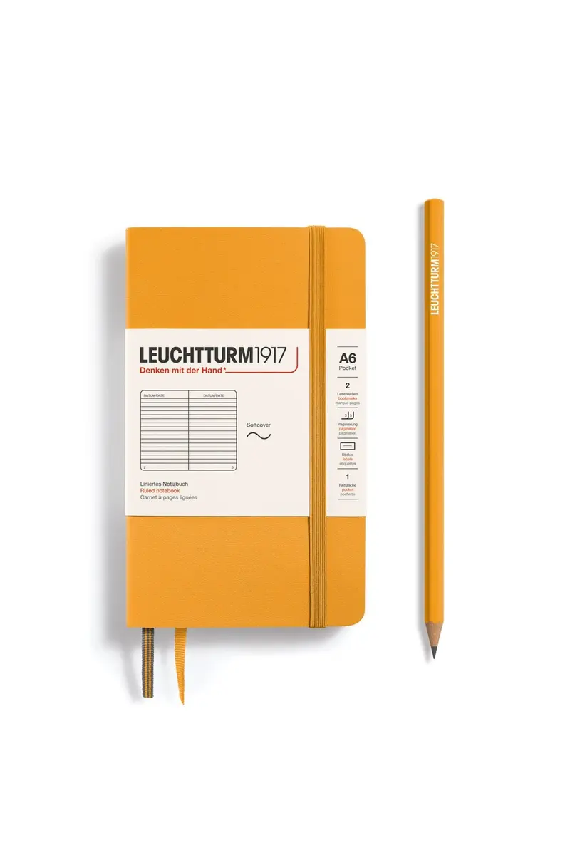 Softcover Pocket rising sun, ruled