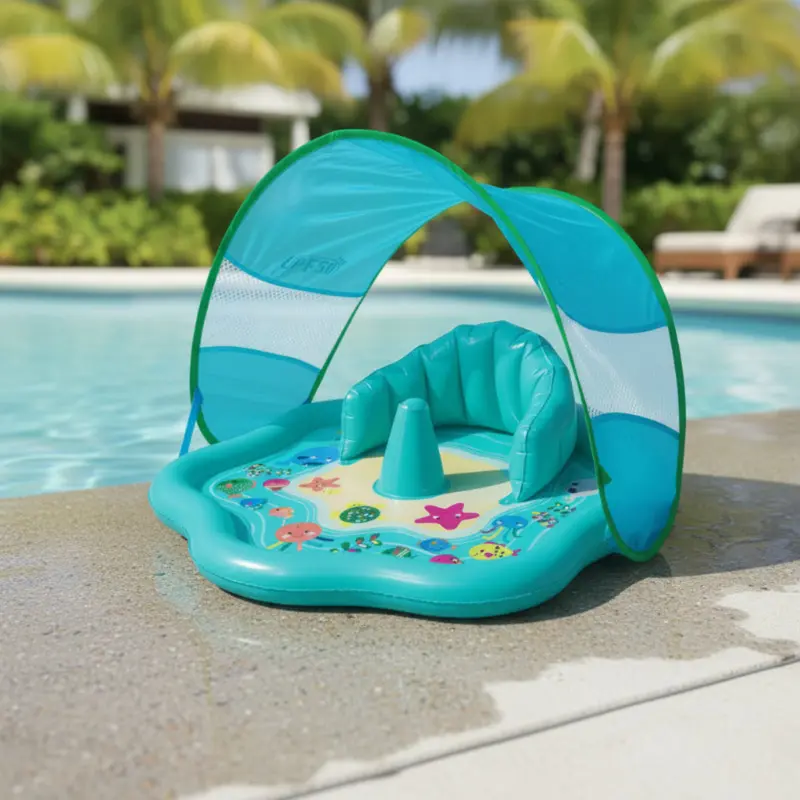 SplashPlay – Veilig & Leuk – Baby Zwembad met Zonnescherm