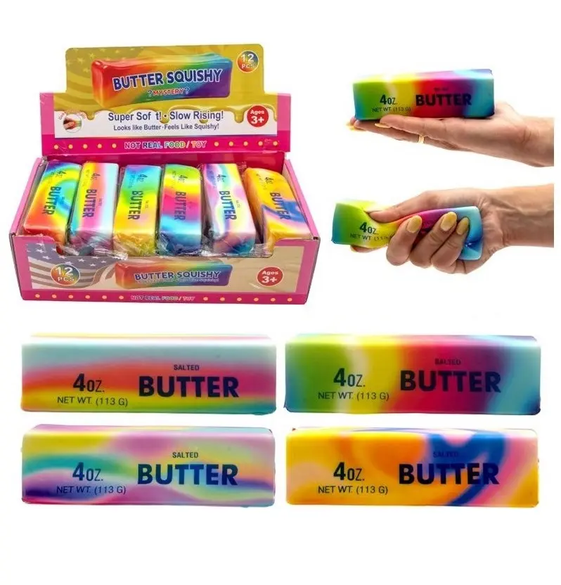 Squishy Rainbow Surprise Color Butter Medium - Slow Rising - 13,5 CM - 1 PCS