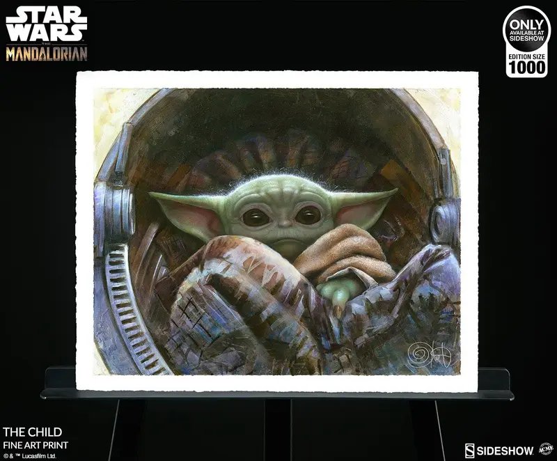 Star Wars The Mandalorian Art Print The Child 51 x 41 cm (unframed)