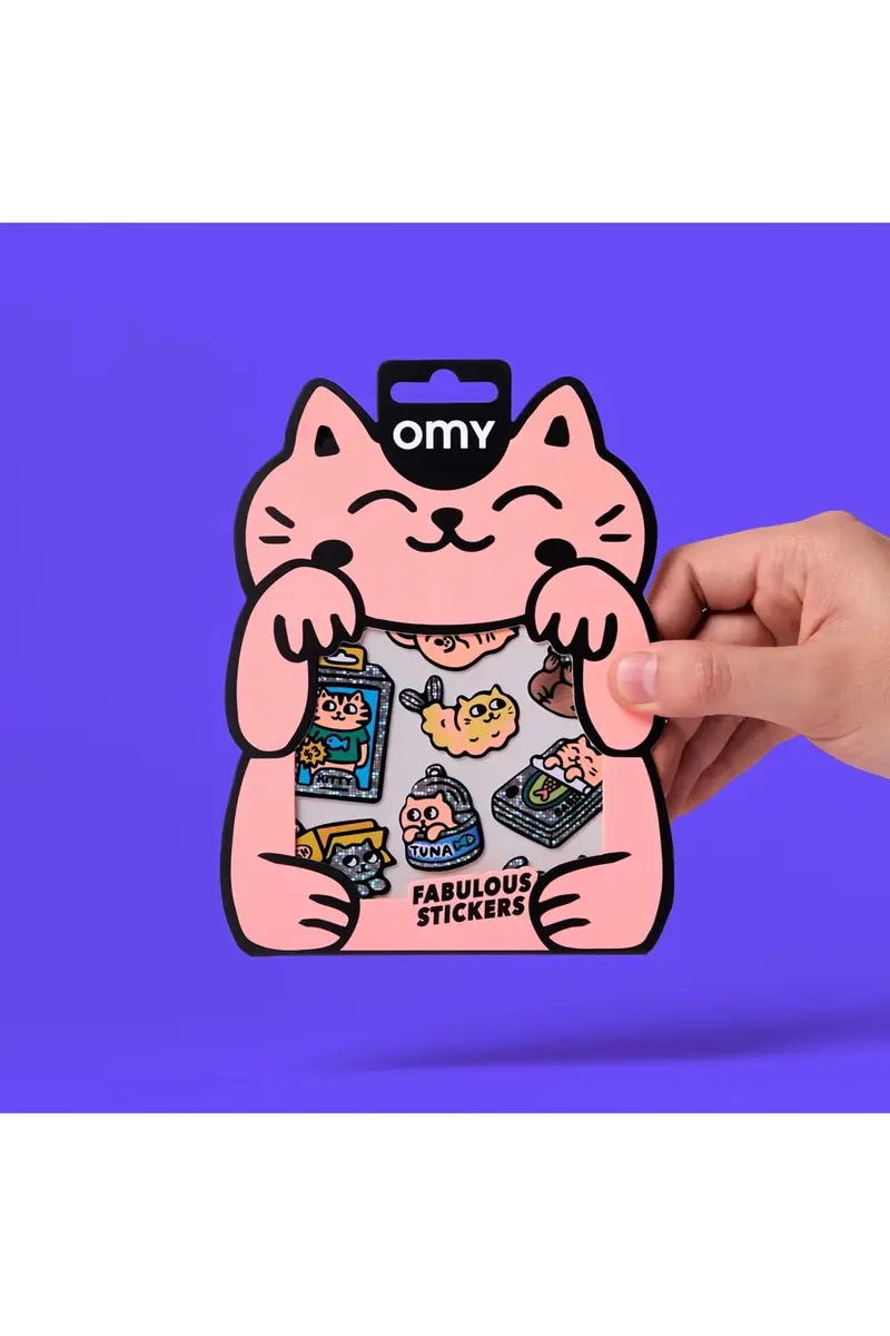 STICKERS - BIG - KITTY