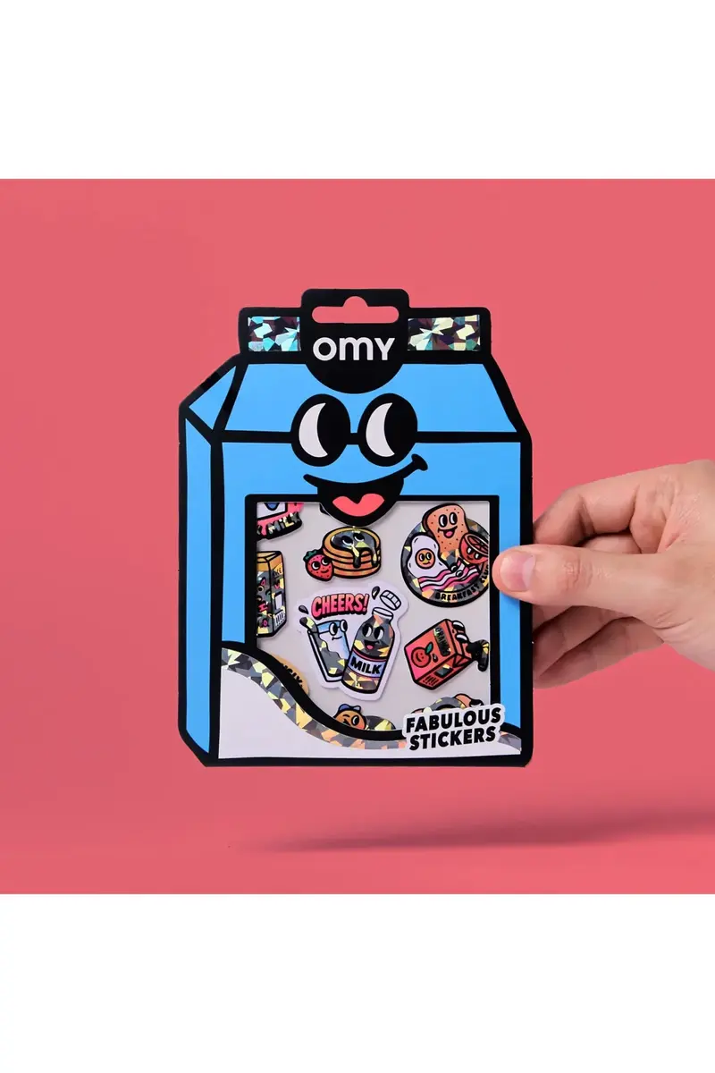 STICKERS - BIG - MILK