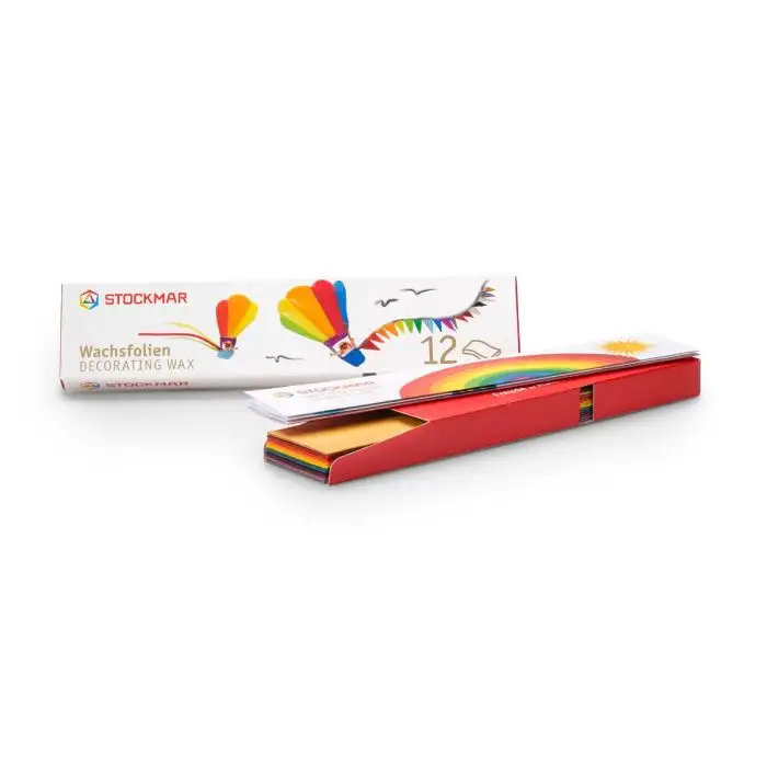 Stockmar versierwas smal - 20x4 cm - ass. 12 kl.
