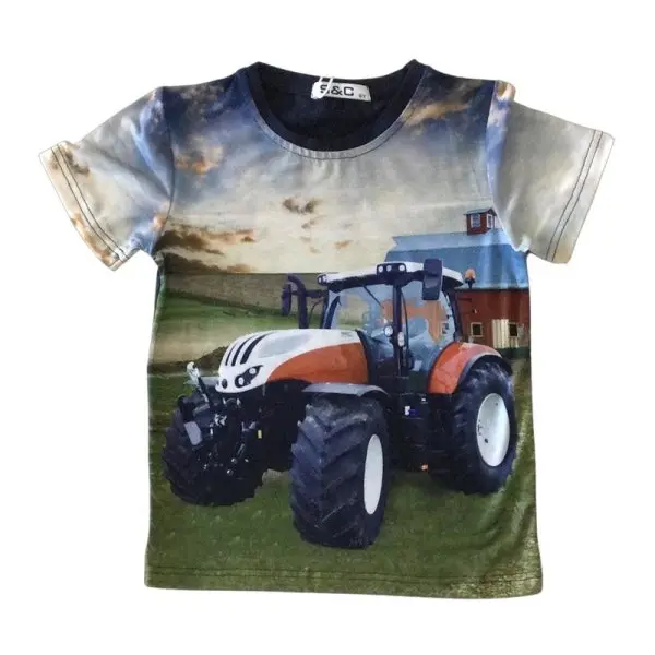 Stoer donkerblauw shirt met Steyr