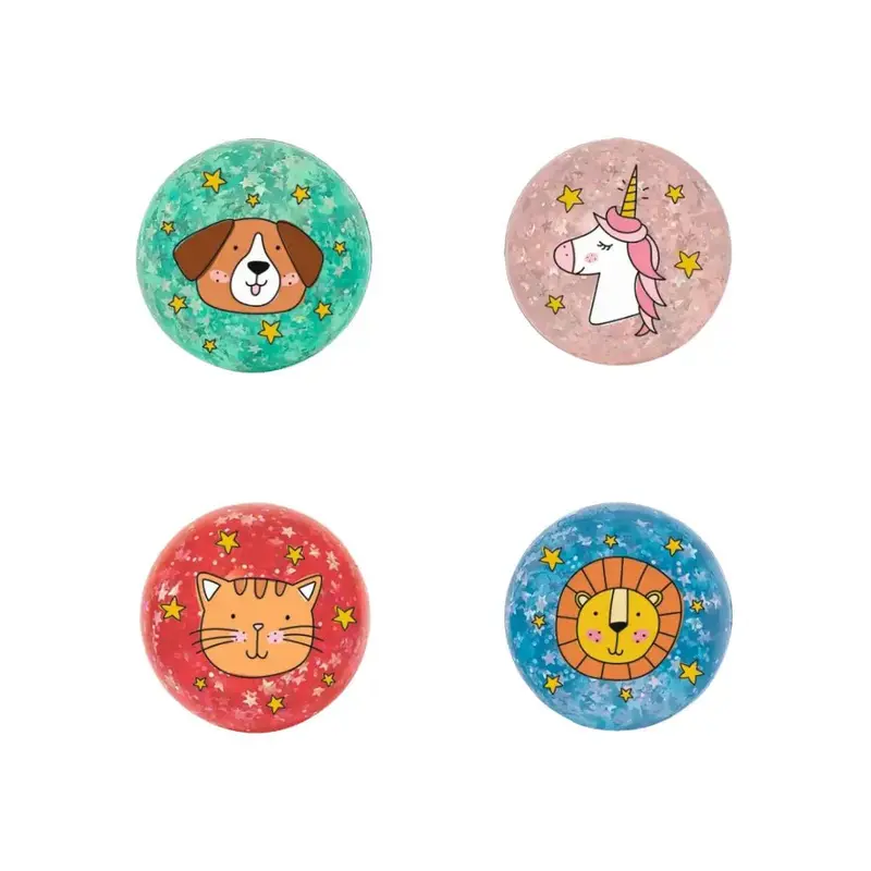 Stuiterbal Glitter - 4 Pack
