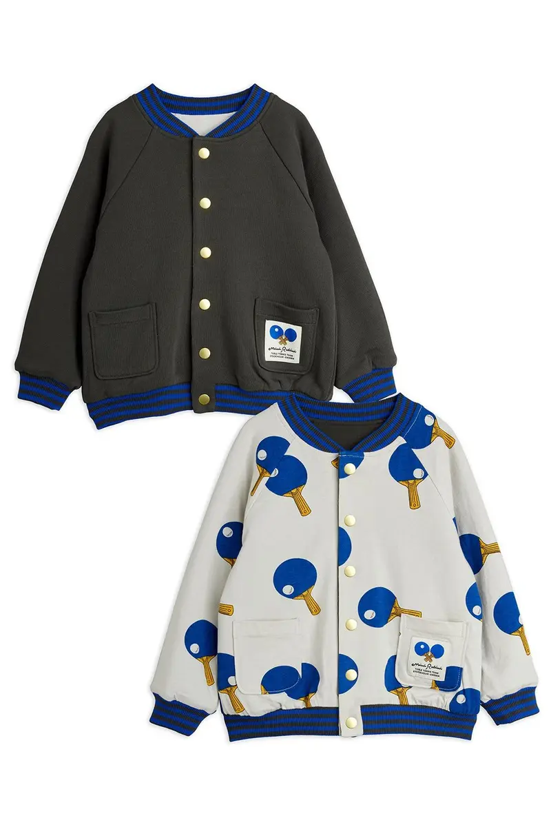 Table tennis reversible baseball cardigan