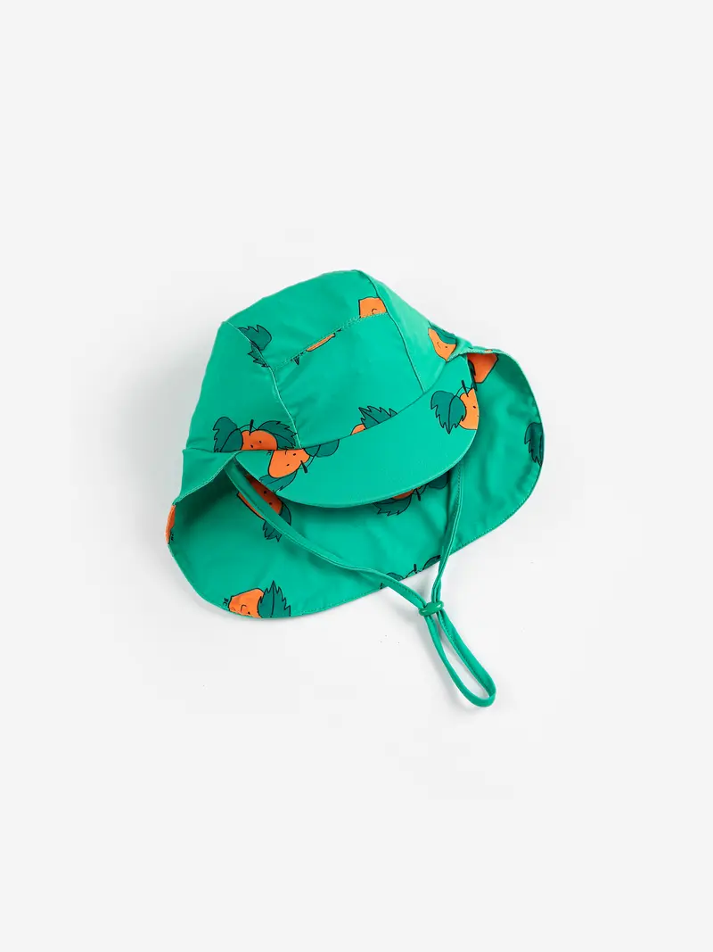 Tangerine all over swim cap