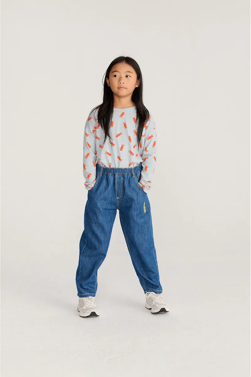 Taxi Saurus Tag denim pants - Midnight Blue