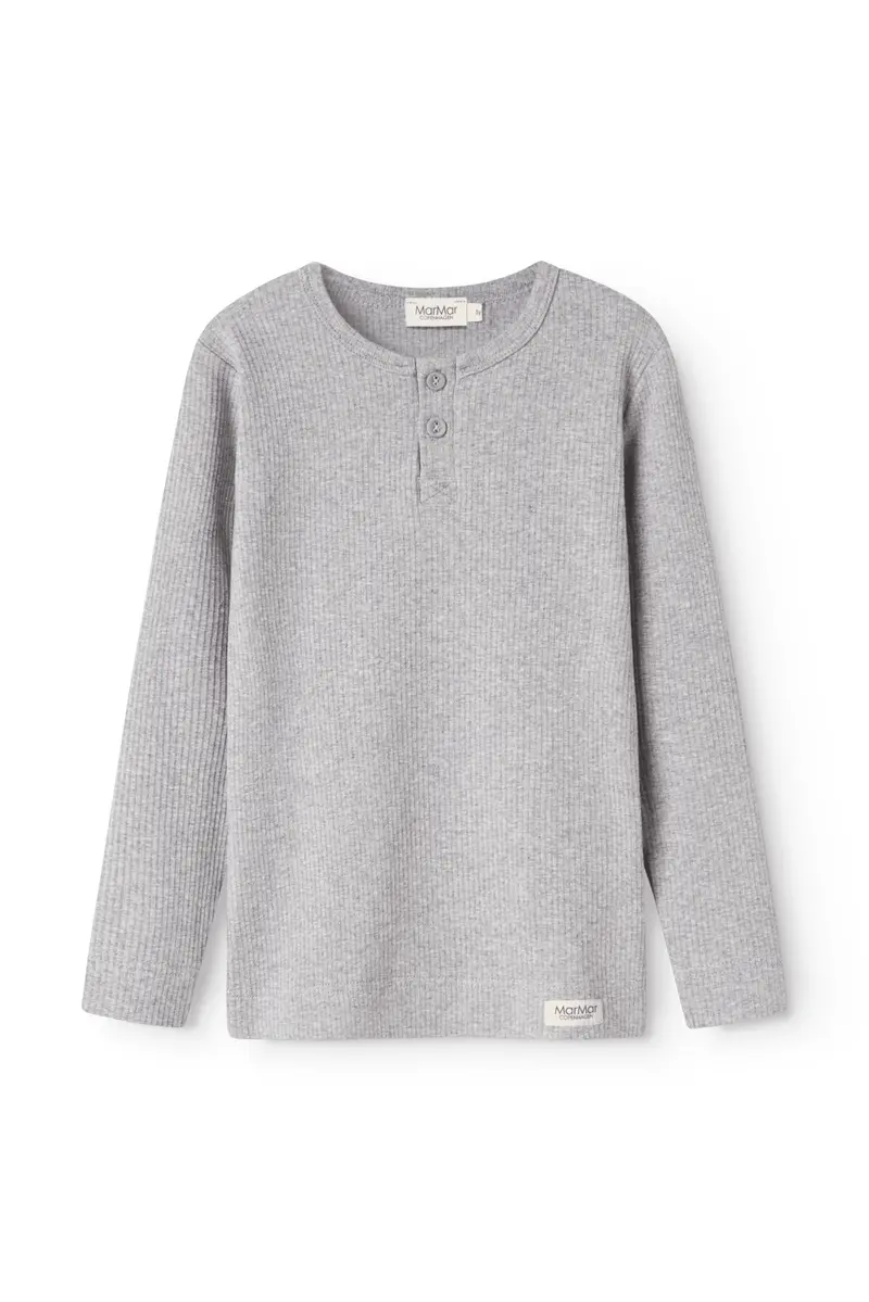 Tee LS - Modal Melange - Light Grey Melange