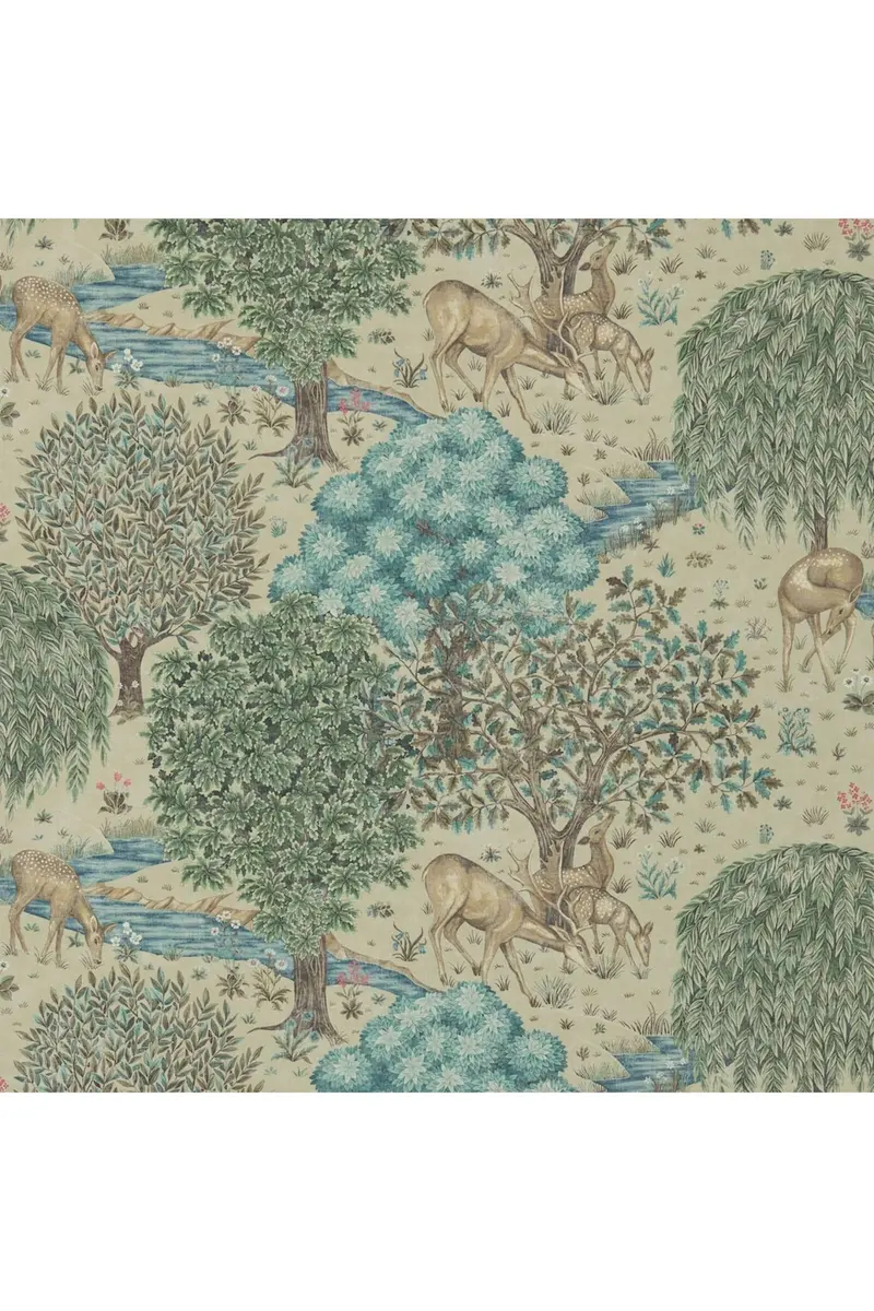 The Brook Wallpaper - Linen